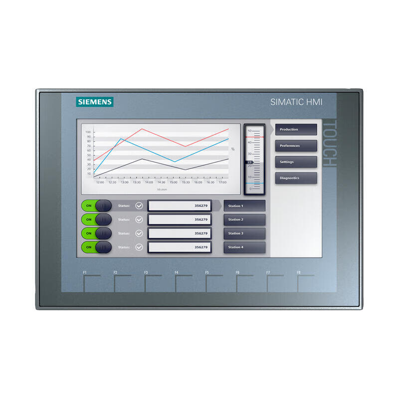 西门子 SIMATIC HMI KTP900 9寸TFT显示屏,800×480；KTP900 PN