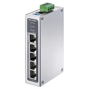 TP-LINK普联 工业级交换机,5个百兆RJ45口,-40℃-75℃宽温工作,抗电磁干扰；TL-SF1005工业级